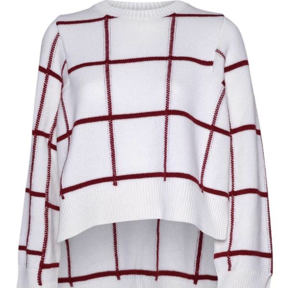 Hi-lo cashmere blend sweater